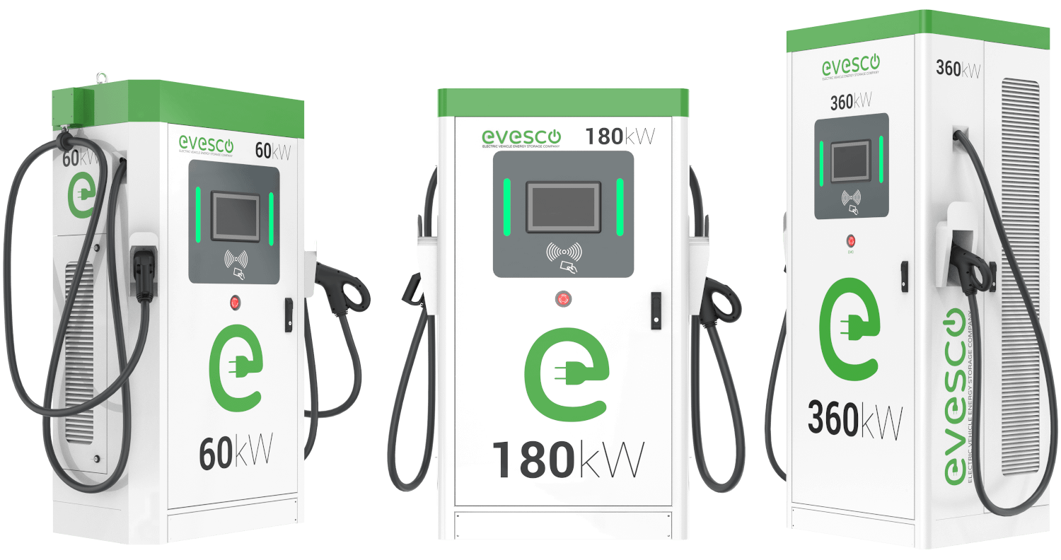 DC Fast Chargers For EV Electric Vehicles Level 3 Charging EVESCO