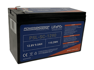 POWER-SONIC PSL-BTC-1290 12V 9Ah LiFePO4 Batterie mit Bluetooth - ACC