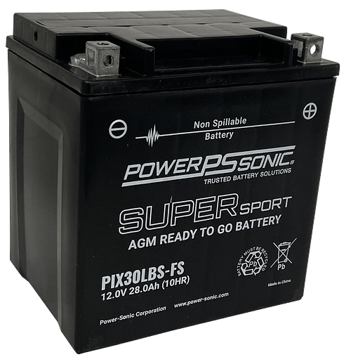 PIX30LBS-FS ready to go AGM motorcycle battery