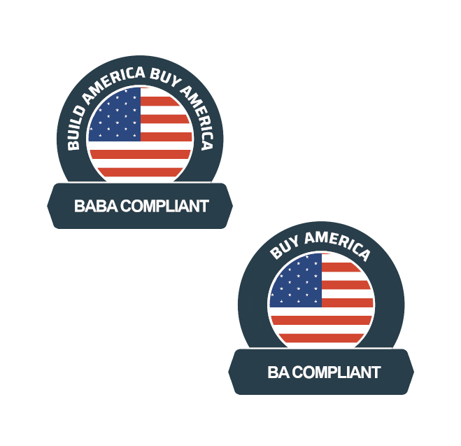 Build America Buy America emblems - EVESCO