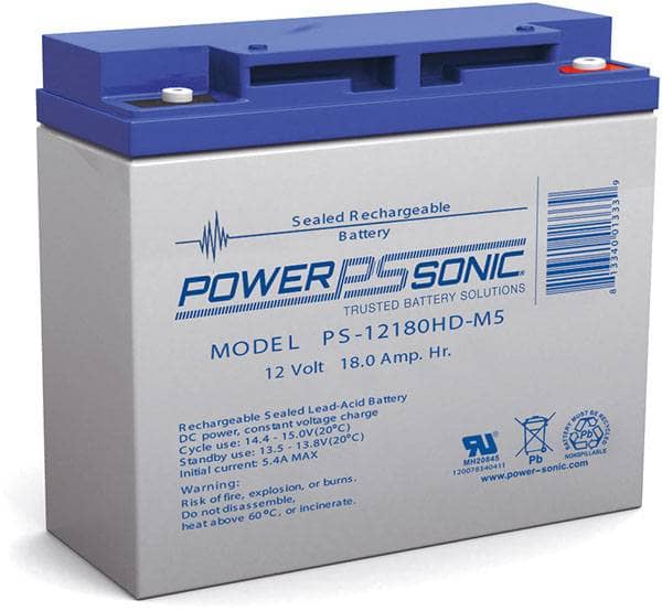 PS-12180 12V 18Ah General Purpose VRLA Battery | Power Sonic