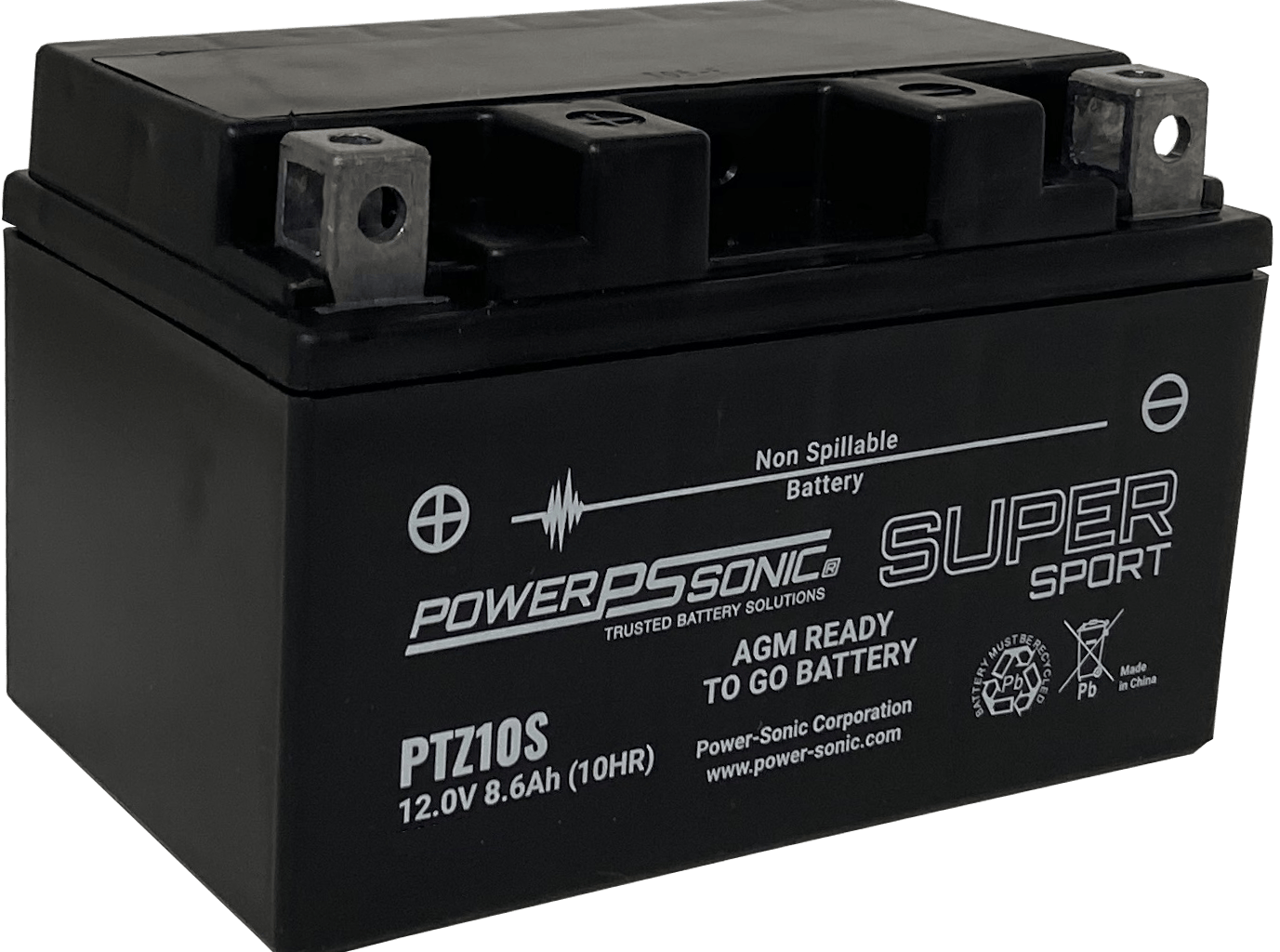 PTZ10S SMF 12V 8.5Ah Superior Performance Battery | Power Sonic