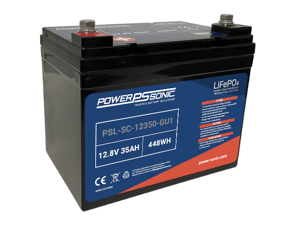 PSL-SC-12350-GU1 12.8V 35Ah U1 Lithium Battery - Power Sonic